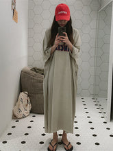 Loose Round Neck Print Short Sleeve Dress